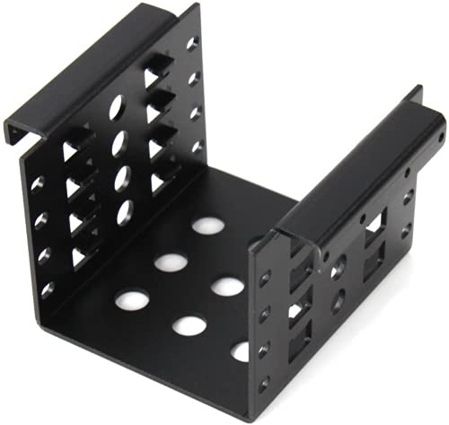 JMT 4-Bay 2.5 pulgadas a 3.5 pulgadas Hard Drive Caddy adaptador de montaje interno soporte de disquete de aleación de aluminio soporte móvil (soporte)
