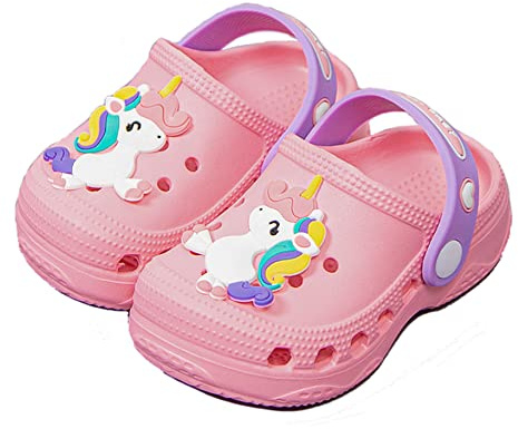 SMajong Zuecos Mules Niño Niña Verano 19-33 EU | Sandalias de Playa y Piscina,Respirable,Zapatos de Jardín,Antideslizante Zapatillas