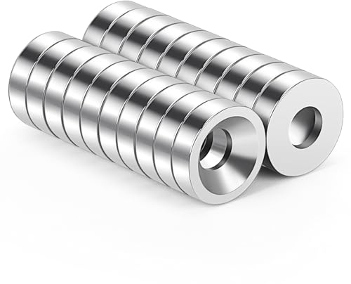 Wukong Calamita Neodimio 20 Pezzi Calamite Piccole 8x3mm Calamite Potenti Mini Calamite Rotonde foro Svasato