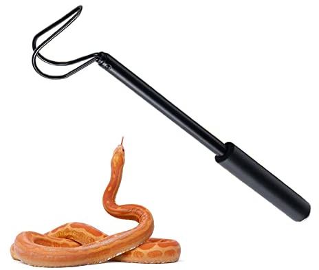 NF Gancio Serpente in Lega di Alluminio Snake & Reptile Hooks, Doppie Teste di Gancio, Strumento di movimentazione Pick-up Retrattile Snake Stick Grabber (Max 22,44 Pollici)