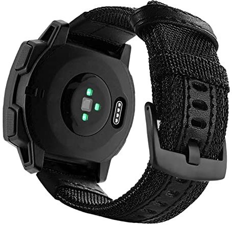 YOOSIDE 22mm Nylon Military Style Watch Strap for Garmin Instinct 3 45mm/Instinct 2 Solar/Crossover Solar/Tide/Esports