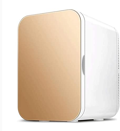 Samnuerly Mini Nevera 20L Compresor portátil Nevera Congelador Caja fría eléctrica fría y Caliente para automóviles, Viajes por Carretera, hogares, oficinas (Dorado)