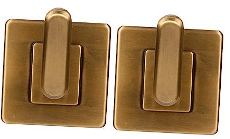 Alipis Wandhaken und Rostfrei 2 Stück aus Aluminium Selbstklebende Starke Tragkraft Quadratische Basis mit Geschwungenem Design für Küche und Bad