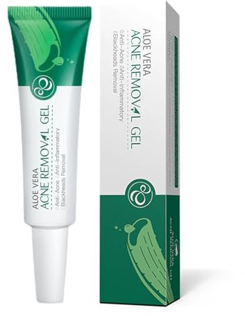 Acne Spot Treatment Cream, Aloe Vera Acne Removal Gel, Spot Cream Targets Acne, Pimples, Blemishes and Blackhead Removal, Acne Cream Anti-Acne, Oil-control, Remove pimples, Shrink Pores
