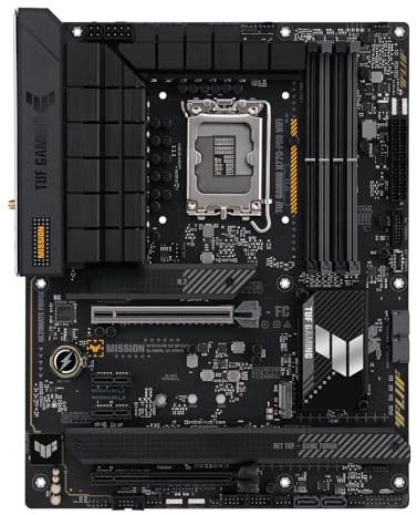 ASUS TUF GAMING H770-PRO WIFI Motherboard ATX LGA1700-Sockel H770 Chipsatz USB 3.2 Gen 1 2 USB-C 2x2 1 2.5 Gigabit LAN Wi-Fi 6 Bluetooth Onboard-Grafik CPU erforderlich HD Audio 8-Kanal