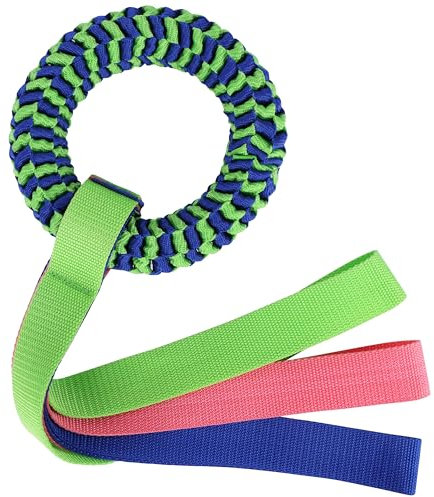 BELLE VOUS Dog Rope Chew Toy - Tough Indestructible Dog Toy for Medium-Large Breeds & Aggressive Chewers - Knotted Rope for Tug of War/Teeth Cleaning