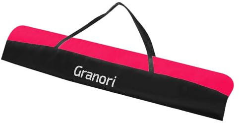 Granori Skitasche | Skisack 170 cm / 180 cm – leichte Tasche zur Aufbewahrung und Transport von Skier und Stöcke (Neonrot-Schwarz, 170 cm)