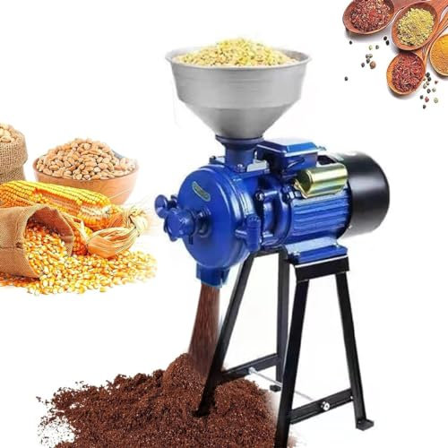 CYMYYDS 3500W Commercial Electric Feed Mill Grinder, Dry Grinder Machine, Seeds Flour Nut Pill Wheat Corn Herbs Spices & Seasonings Grinder, Electric Mixer Grinder,B