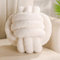 Yhoelata Cuscino decorativo con nodi, colore beige, bianco, cuscino decorativo per divano, in velluto di orsacchiotto, per camera da letto, regalo 22 cm