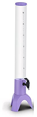 Beer Tower Dispenser Beer Tower Beverage Dispenser with Light, Ice Tube and and Tap, Straight Kegerator Drink Dispenser, Easy Clean, 1.5L/ 3L, Purple Drink Tower (Size : 3L)