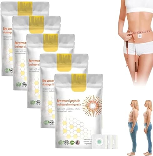 Bostore Bienengift Lymphdrainage Schlankheitspflaster, Bostore Bienengift Lymphpflaster, Bostore Bienengift Schlankheits-Pflaster, Bienengift, Lymphdrainage und Schlankheitspflaster (5 Box)