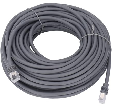 FTVOGUE Cable de Repuesto Gen 3 de 150 Pies, Conectores RJ45 Chapados en Oro, Cable de Extensión Cat6 Impermeable de Alta Velocidad para Antena Parabólica Rectangular, Suministro de Internet para