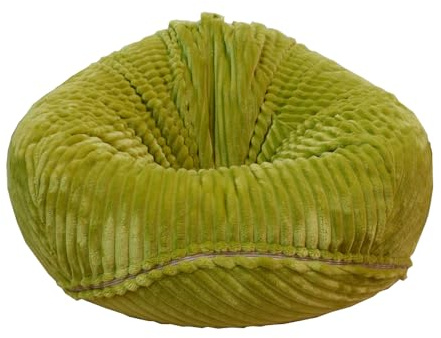 Bestenrose Sedia a sacco non imbottita, per bambini e adulti, solo rivestimento per divani peluche (verde, taglia XL)