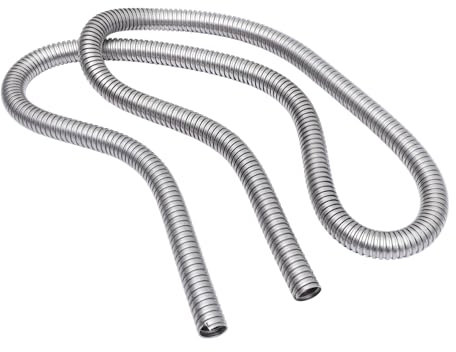 TINEASUR Kabelschutz Metall Edelstahl Gewindeschlauch 304 Metallkabelschutzhülle mit Drahtabdeckung Metallrohr Flexibel und Rostfrei für Kabelschutz zu Hause