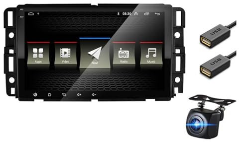 JINFOLI Auto Android Radio Lettore Multimediale, for GMC, Sierra Yukon Denali Acadia Savana, for Chevrolet, Express Traverse Equinox 2Din GPS WIFI Impianto audio stereo per auto(4Core 1G 16G CAM)
