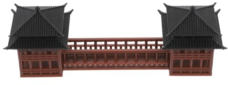 ULTECHNOVO Ancient Chinese Building Model Bridge Statue for Micro Landscape Zen Garden Decor