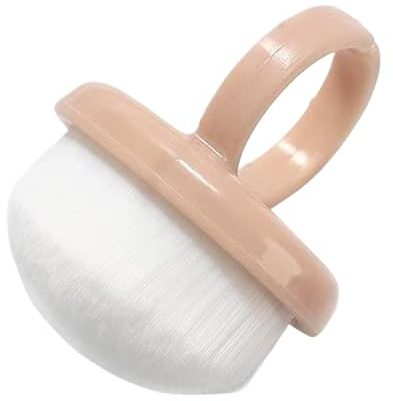 Brosse à poussière pour manucure et pédicure – Outil de nettoyage des ongles à poils doux, anneau de doigt, plumeau à ongles portable | Doux au toucher, brosse d'hygiène facile à transporter pour les