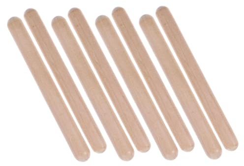 HEALSOPTHY 4 Paare Holz Klangstäbe Rhythmus Instrumente Pädagogisch Frühförderung Musikalische Lernsticks Montessori Geeignet für Musikunterricht und Gruppenaktivitäten