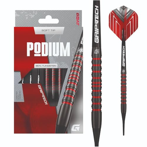 GOAT – Softdarts 80% Tungsten Darts Softtip, 18-20G, Mit Extra Flights und Shafts, Softdarts, Profi Dartpfeile Set, 3 Softdart Pfeile