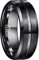 NUNCAD Ringe für Herren/Damen Schwarz Wolframcarbid Ring Kratzfest 8mm Edler Wolfram Ring als Verlobungsringe/Trauung Ringe/Freundschaftsringe/Partnerringe Größe 66 (21.0)