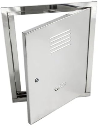 DIANKAMIN Puerta para Caja de protección para Contador de Gas galvanizado l1 x x 1 (nicho) 36 x 51-40 x 55 cm, Multicolor, Estándar