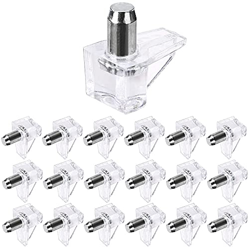 Graplan 120 Stück Bodenträger 5 mm Regalbodenträger Kunststoff mit Eisen Bodenträger für Möbel Küchenschrank Schrank Bücherregal Einlegeböden