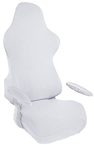 F Fityle Fundas para Sillas de Juegos Gaming para Silla de Computadora Silla de Oficina, Blanco