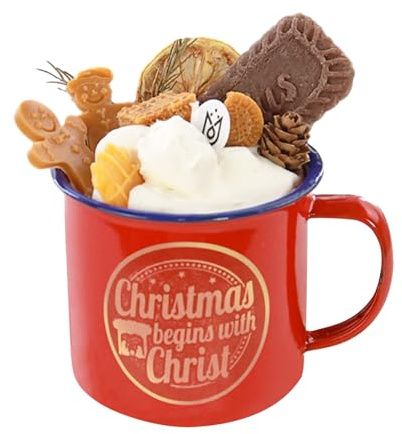 Bougies de Noël - Bougies de soja Parfums de Noël,Bougies de Noël en forme de tasse à gâteau, cadeaux de Noël en forme de bonhomme en d'épices pour femmes, bougie d'scentthérapie pour la Demaxiyad