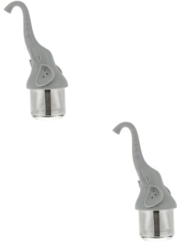 LIFKOME 2pcs Elephant Stainless Steel Tea Strainer Tea Infuser Fine Mesh Practical and Beautiful