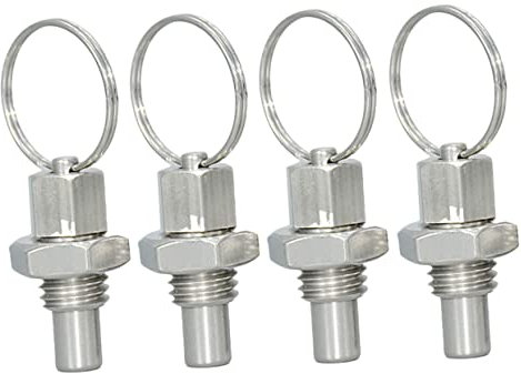 UPKOCH 4stücke Federverriegelung Federstift Aus Edelstahl Mechanisches Zubehör Federstößel Federschnapper Für Industrieanlagen Und Elektrogeräte