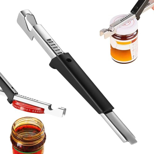 Kidmis Effortloser Arthritis-Glas-Öffner, Flaschenöffner Hilfe, Nicht-Rutschender Flaschenöffner für Senioren, Multifunktionaler Deckelöffner für Senioren mit Arthritis oder schwachen Händen (1)