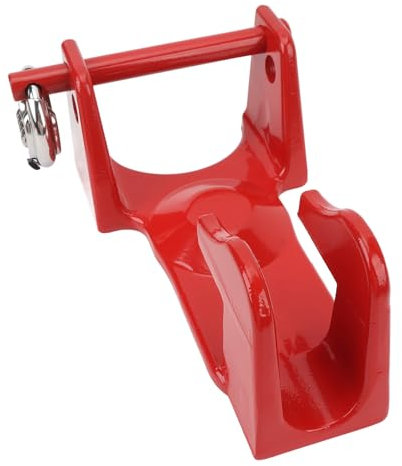Antivol de remorque col de cygne réglable à 2 broches TL50 résistant à la rouille - Cadenas à combinaison 2 516 - Pour camping-car, transport de bétail, remorque lourde (rouge)