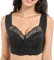 Oveallgo Comfit Bra, Comfort Original - Comfortable & Supportive Push Up Bra, Lace Classic Bras Without Underwire for Women, black, XXL