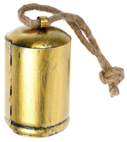 BUGUUYO Vintage Dekorative Glocken Kuh Glocke Mit Seil Weihnachten Glocke Ornamente Wohnkultur Hängen