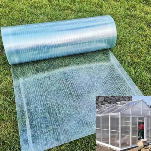 BRCYKRWY Polycarbonat-Dachplatten, Polycarbonatplatten1 mm Dicke Glasfaserplatten,leicht zu biegen und zu schneiden,Gewächshausdachabdeckung für Gartenarbeit,Landwirtschaft,Wintergarten,Hühnerstall
