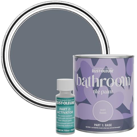 Rust-Oleum Water-Resistant Bathroom Tile Paint in Matt Finish - Seascape 750ml