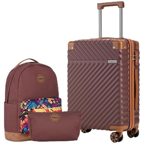 Cosbarn Carry On Luggage 22x14x9 Airline Approved,3 Piece Luggage Set