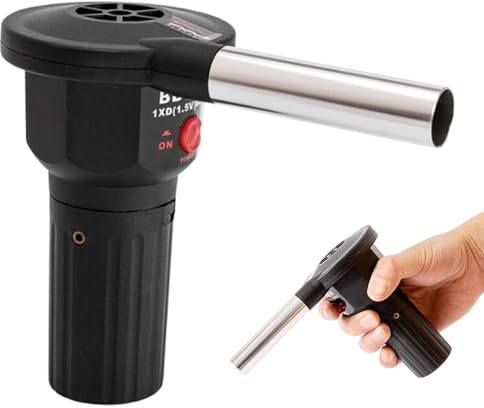 Ventilador para Barbacoa, Soplador De Aire, Barbacoa Eléctrica De Mano, Encendedor De Carbón, Ventilador De Llama, para Camping, Picnic Y Parrilla De Carbón