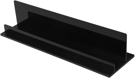 DIYEAH Présentoir pour Disques Vinyles en Acrylique Transparent Support Réglable de Table pour Rangement D’Albums Magazines et Livres Organisateur Polyvalent pour Bureau et Salon