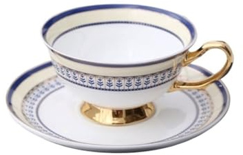 RYUQW3RE Tazza da caffè, Set di alta qualità di tazze da tè inglesi in ceramica for uso domestico, tazze da caffè europee in porcellana d'epoca