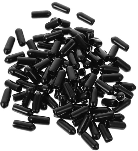LIFKICH Embouts en Caoutchouc pour Bandeaux 4,5 Cm, Diamètre 3 Mm, Lot de 100 Pièces, Accessoires DIY pour Cheveux, Manchons Confortables pour Élastiques, Fournitures pour Coiffure Femme