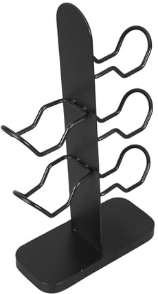 balacoo Supporto Moderno Cuffie Gaming e Controller da Scrivania a Ferro Nero, Struttura 3 Livelli, Design Funzionale Organizzare lo Spazio di Lavoro Desktop