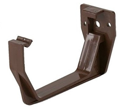 Brown Square Guttering and Downpipe - Gutter and Pipe Fittings - Fascia Bracket x 1