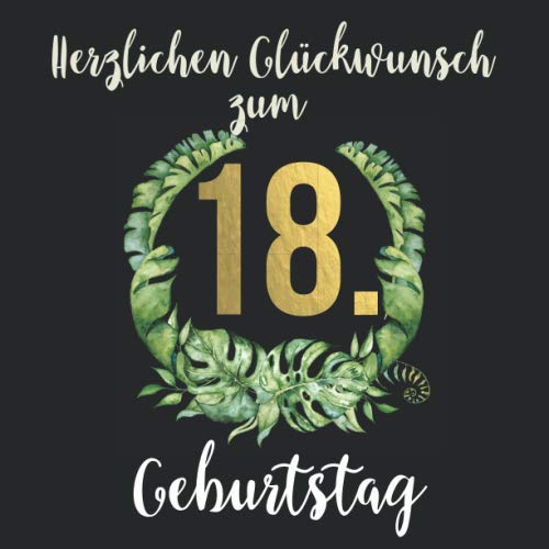 Herzlichen Glückwunsch zum 18. Geburtstag: Das mit Vornamen personalisierte Fotoalbum I Erinnerungsbuch I Eintragealbum mit durchdachten ... zum 18. Geburtstag für Sohn, Freund etc.