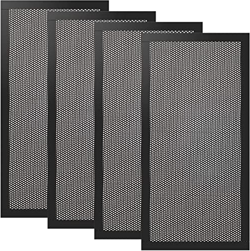 Xiatiaosann Staubfilter PC Gehäuse 120 x 240mm Lüfterabdeckung, Computer PC Kühler Lüfter Lüftergitter Staubfilter Filtermatte Gehäuselüfter, ultrafeines Aluminiumgitter, 4 Stück
