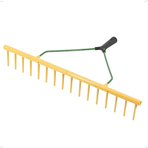 Rekord Rechen mit 16 Zinken aus Kunststoff, einseitig - ohne Stiel Breite: 64 cm Gartenrechen, Heurechen, Rechen, Gartengerät, Rasenrechen, Laubrechen, Harke, Gartenwerkzeug, Rake