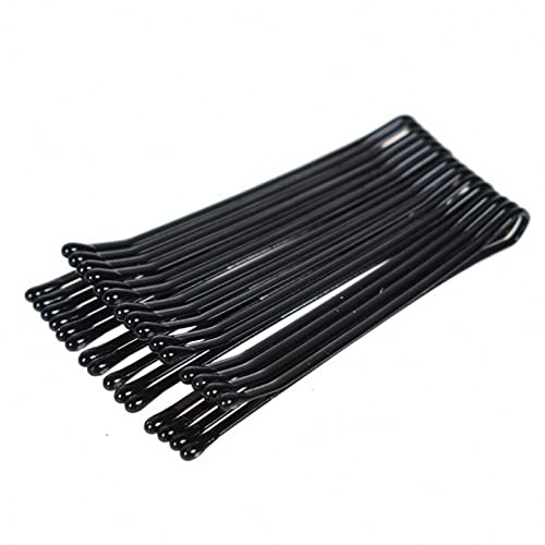200x EWANTO Haarnadeln gerade Form glatte Oberfläche schwarz 72 mm Länge Bobby Pins gerade Form Haarspangen Haarklammern Bobby Pins für langes und kürzeres Haar Styling Friseur Werkzeug