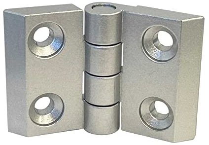 SCHMIDT systemprofile 10x Scharnier 64x44mm Aluminium M6 40 Nut 8 Klappscharnier Drehband Aluprofil-Zubehör
