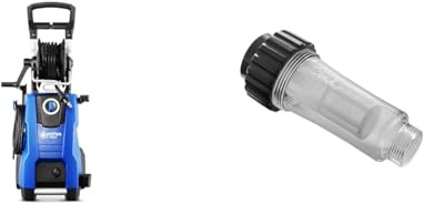 Nilfisk Nettoyeur Haute Pression E 145 Bars avec Moteur à Induction, Bleu & Filtre à Eau pour Nettoyeur Haute Pression