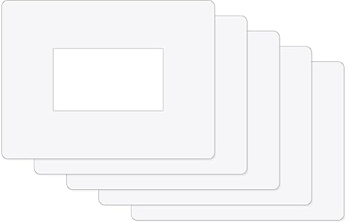 ilSALVAMURO® - 5 salvamuro salvaperete ad incastro transparentes 16x20 cm para interruptores RECTANGULARES de 4 MÓDULOS de 1 mm de grosor para placas de pared, cubreplacas, protector de pared (Paquete